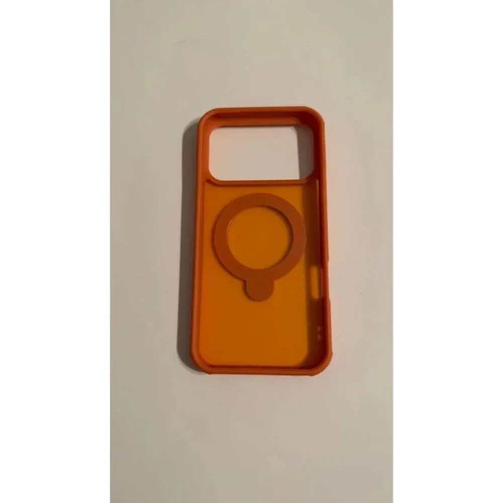 iPhone 17 Pro Max Orange MagSafe Case Magnetic Ring Stand Grip Kickstand